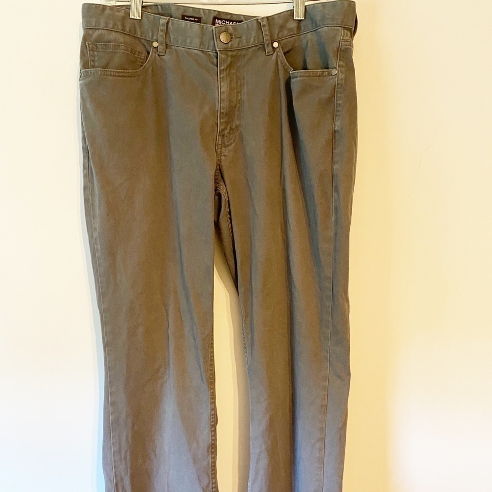 𝅺MICHAEL Kors Mens Chino Straight Leg Pants 32x32